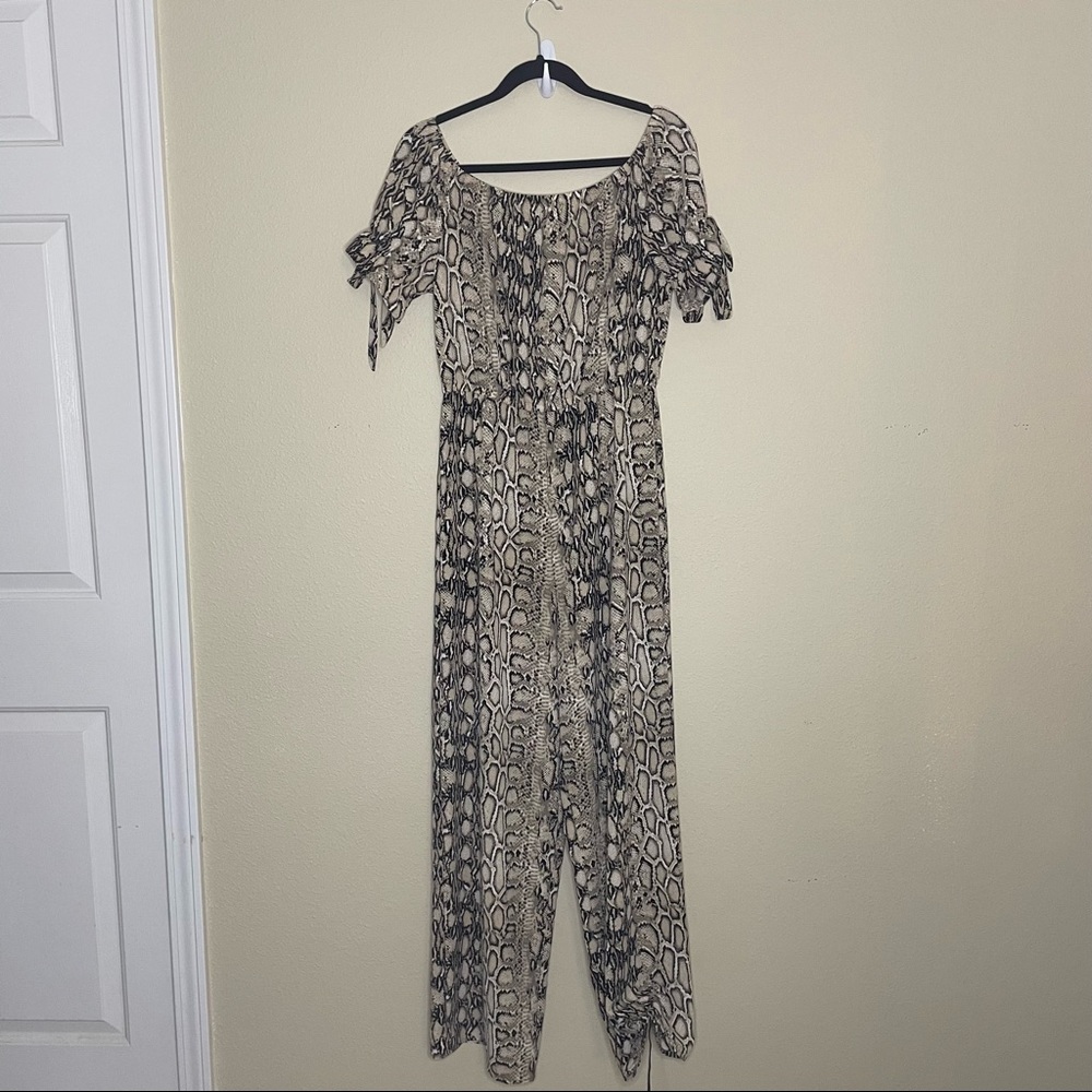 Snake Skin Pattern Jumpsuit